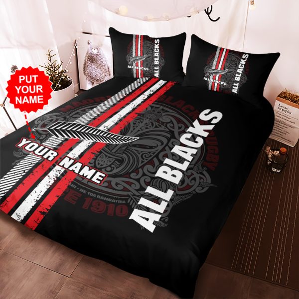 Personalized New Zealand National Rugby Union Team All Blacks Bedding set - TANTN 2947