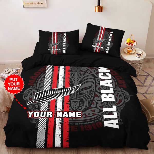 Personalized New Zealand National Rugby Union Team All Blacks Bedding set - TANTN 2947