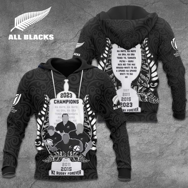 New Zealand National Rugby Union Team All Blacks 3D Apparel - TANTN 2937