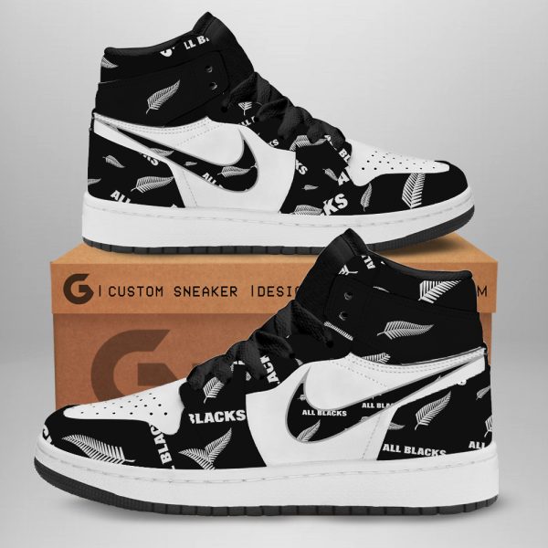 New Zealand National Rugby Union Team All Blacks AJ 1 Sneaker - TANTN 2845