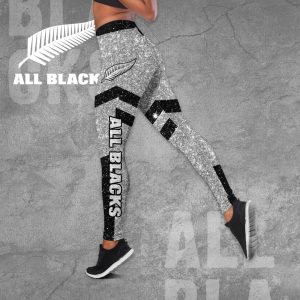 New Zealand National Rugby Union Team All Blacks Hollow Tank Top Leggings - TANTN 2764