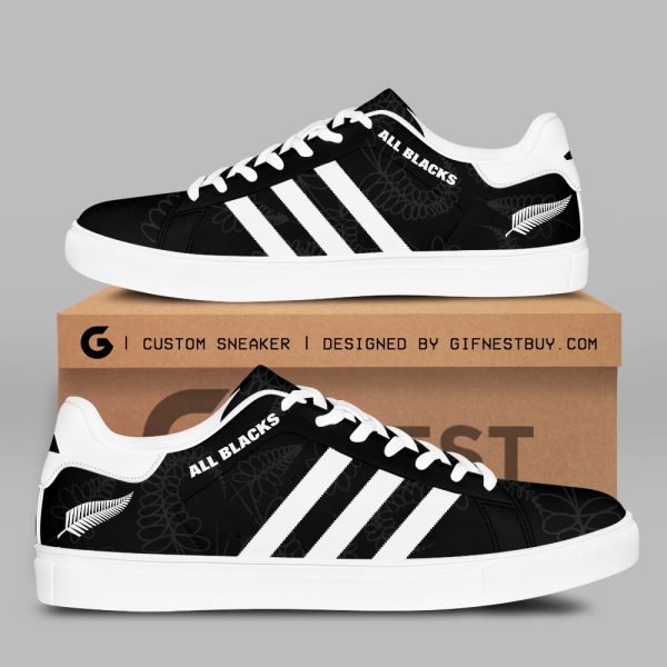 New Zealand National Rugby Union Team All Blacks Custom SS Shoes - TANTN 2843