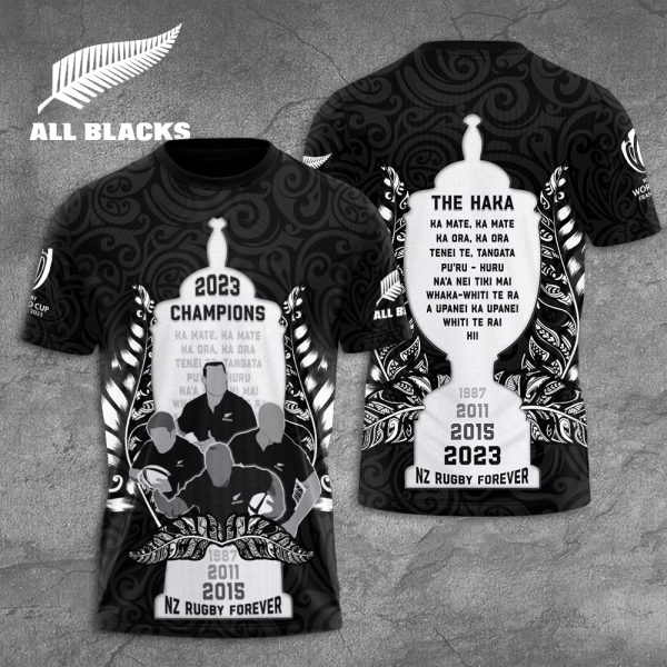 New Zealand National Rugby Union Team All Blacks 3D Apparel - TANTN 2937