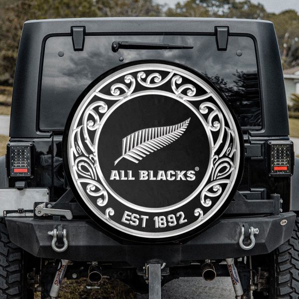 New Zealand National Rugby Union Team All Blacks Car Tire Cover - VANDH 1376