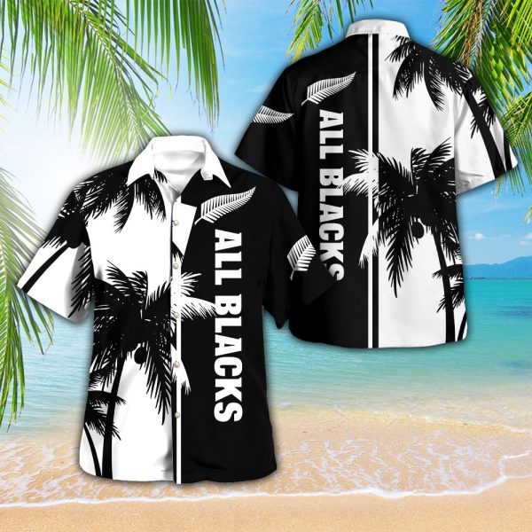 New Zealand National Rugby Union Team All Blacks 3D Hawaii Shirt - VANDH 1339