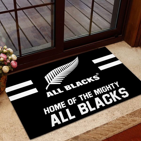 New Zealand National Rugby Union Team All Blacks Rubber Base Doormat - VANDH 1246