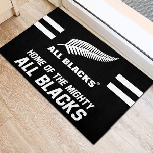 New Zealand National Rugby Union Team All Blacks Rubber Base Doormat - VANDH 1246