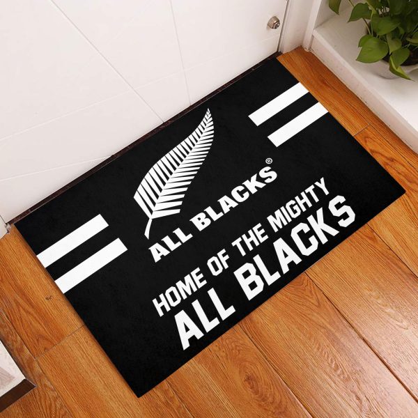 New Zealand National Rugby Union Team All Blacks Rubber Base Doormat - VANDH 1246