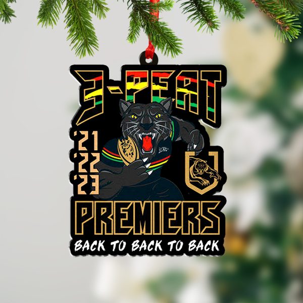 Penrith Panthers Custom Shape 1-sided Acrylic Ornament - TANTN 2930.4