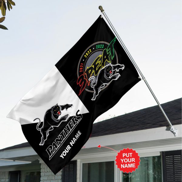 Personalized Penrith Panthers 3D House Flag - TANTN 2931