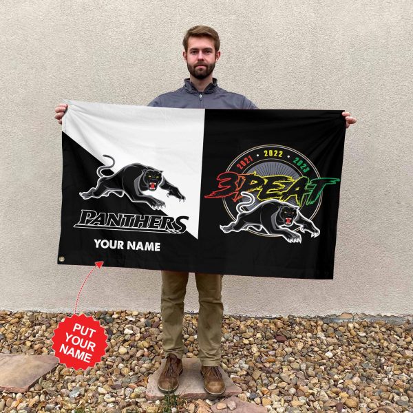 Personalized Penrith Panthers 3D House Flag - TANTN 2931