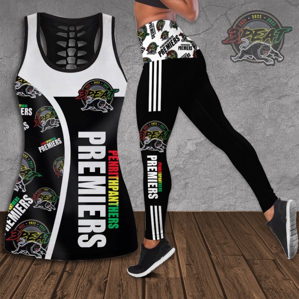 Penrith Panthers Hollow Tank Top Leggings - TANTN 2692