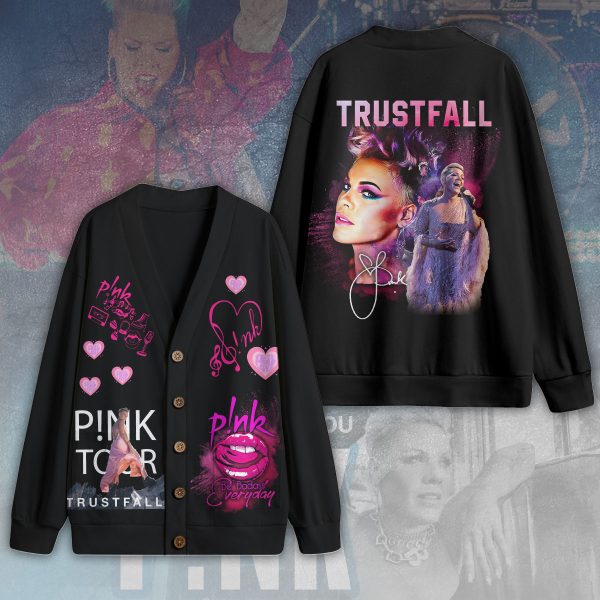 P!nk Unisex Knitted Cardigan - VANDH 1161
