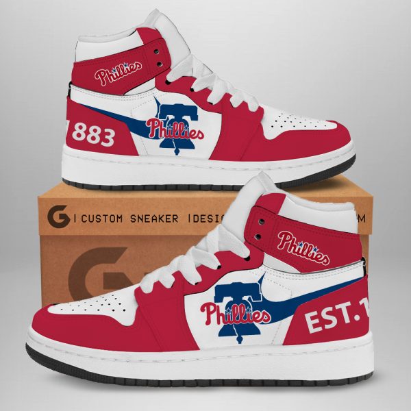 Philadelphia Phillies AJ 1 Sneaker - TANTN 2783