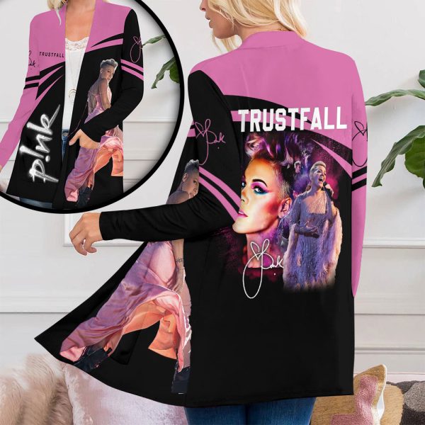 P!nk Women's Patch Pocket Cardigan - VANDH 1435