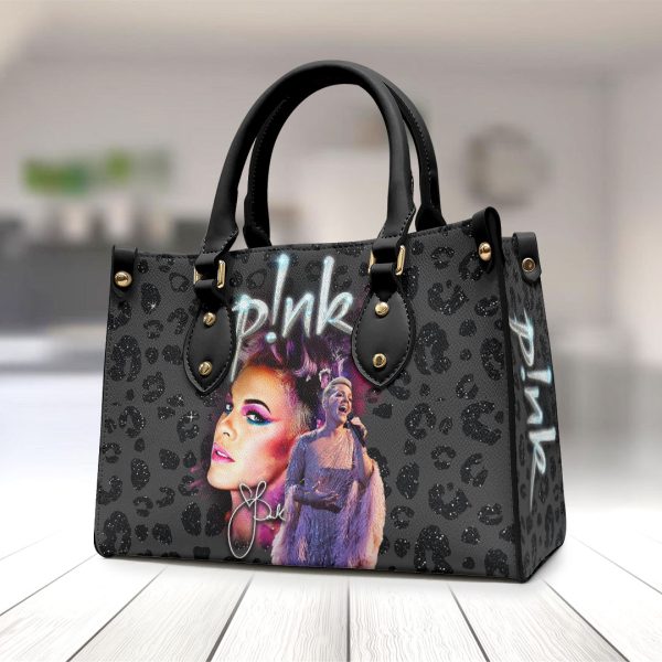 P!nk Leather HandBag - VANDH 1443