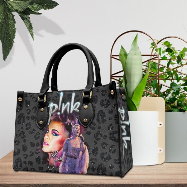 P!nk Leather HandBag - VANDH 1443