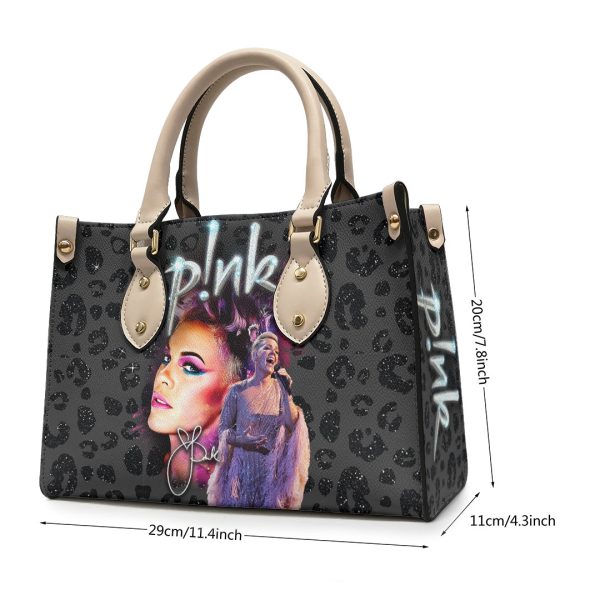 P!nk Leather HandBag - VANDH 1443