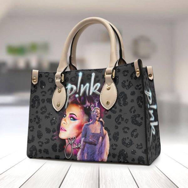 P!nk Leather HandBag - VANDH 1443