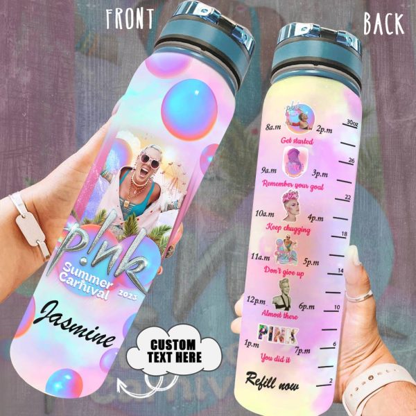 Personalized P!nk Tracker Bottle - VANDH 1372