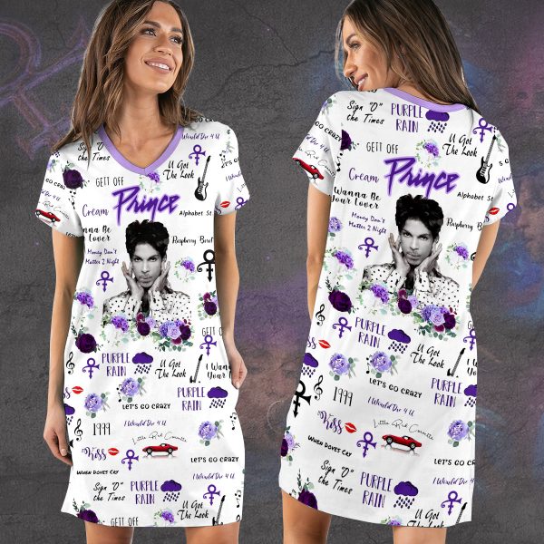 Prince V-Neck Cotton Dress - VANDH 1411