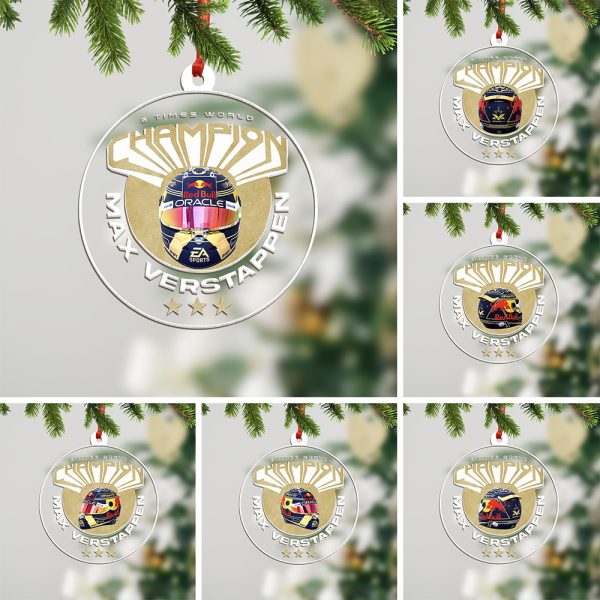 6PCS Red Bull Racing F1 Clear 1-Sided Acrylic Ornament Set - TANTN 2728