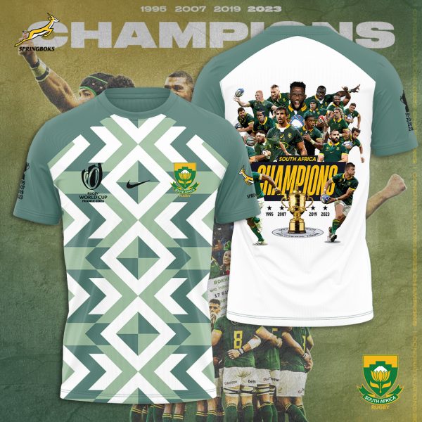 South Africa National Rugby Union Team Springboks 3D Apparel - TANTN 2955