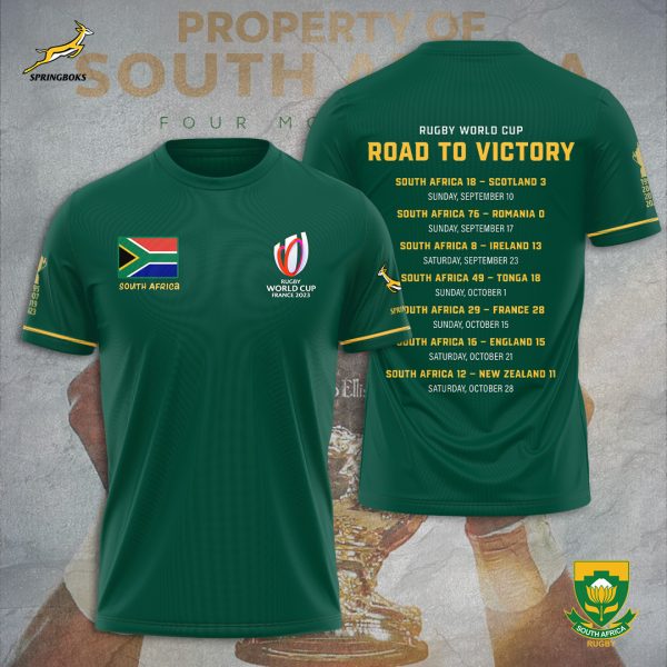 South Africa National Rugby Union Team Springboks 3D Apparel - TANTN 2957