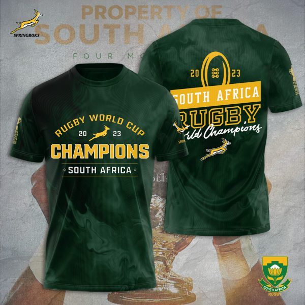 South Africa National Rugby Union Team Springboks 3D Apparel - TANTN 2961
