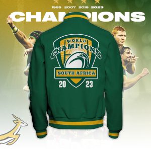 South Africa National Rugby Union Team Springboks Varsity Jacket - TANTN 2973
