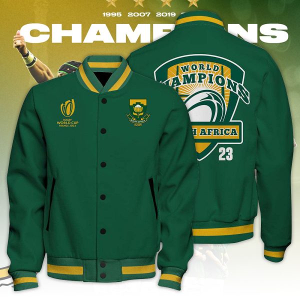 South Africa National Rugby Union Team Springboks Varsity Jacket - TANTN 2973