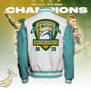 South Africa National Rugby Union Team Springboks Varsity Jacket - TANTN 2974