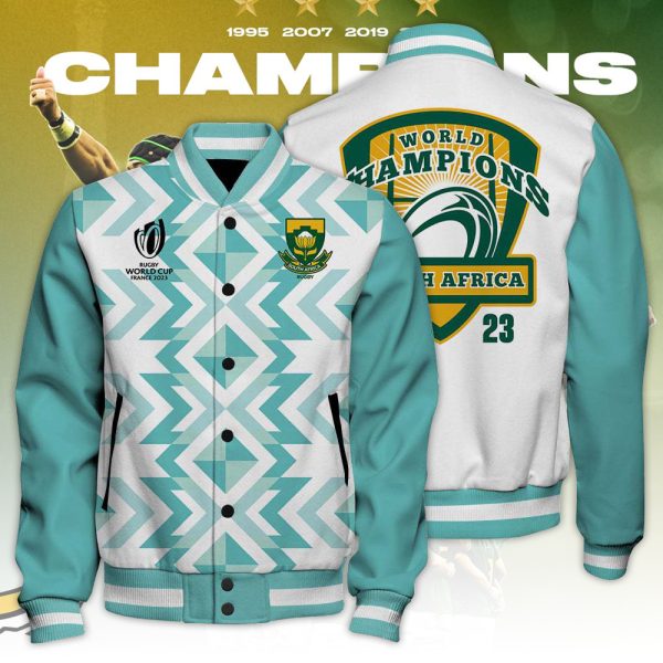 South Africa National Rugby Union Team Springboks Varsity Jacket - TANTN 2974
