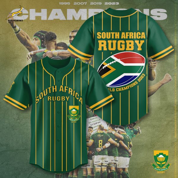 South Africa National Rugby Union Team Springboks Baseball Jersey - TANTN 2991