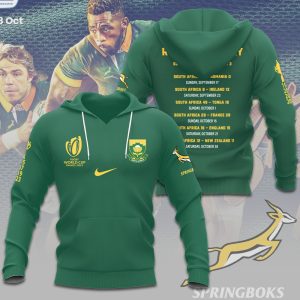 South Africa National Rugby Union Team Springboks 3D Apparel - TANTN 2969