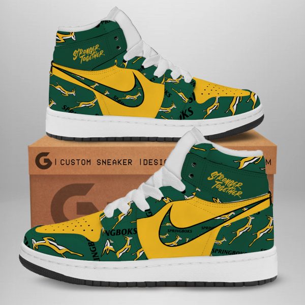South Africa National Rugby Union Team Springboks AJ 1 Sneaker - TANTN 2983