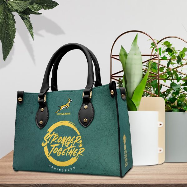 South Africa National Rugby Union Team Springboks Leather HandBag - TANTN 2997