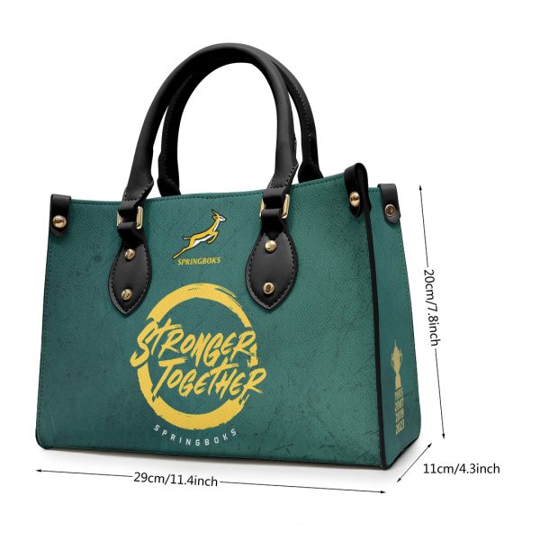 South Africa National Rugby Union Team Springboks Leather HandBag - TANTN 2997