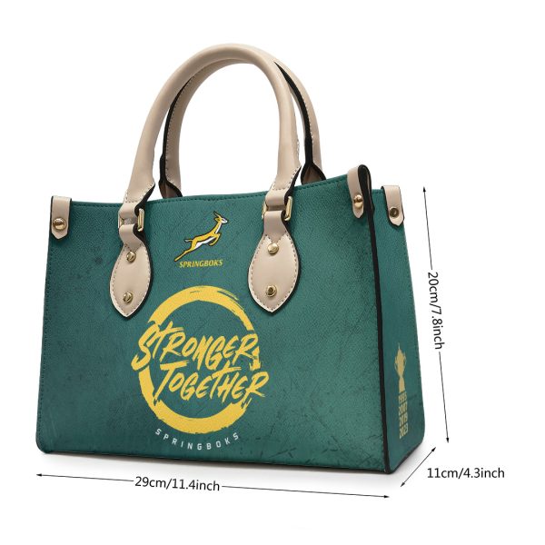 South Africa National Rugby Union Team Springboks Leather HandBag - TANTN 2997
