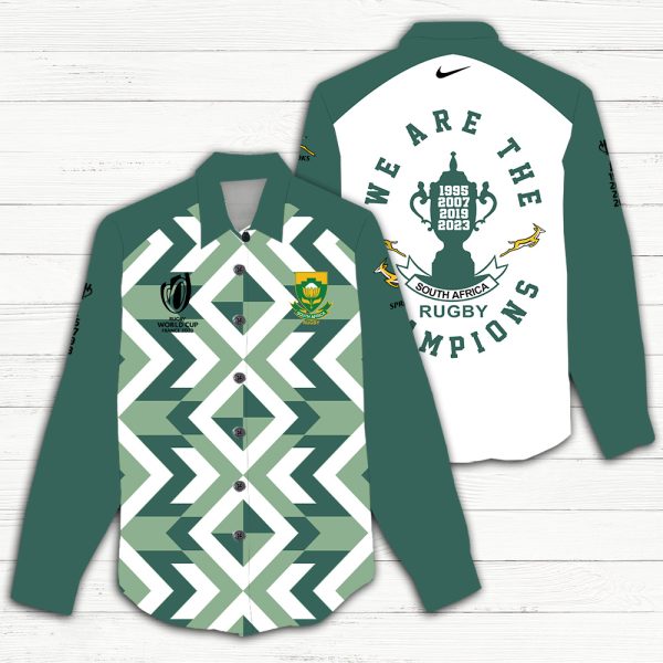 South Africa National Rugby Union Team Springboks 3D Linen Shirt - TANTN 2981
