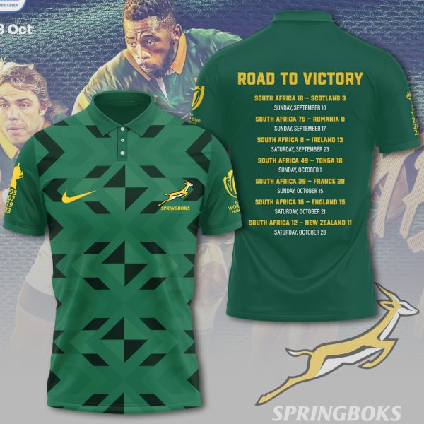 South Africa National Rugby Union Team Springboks 3D Apparel - TANTN 2968