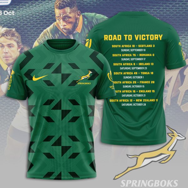 South Africa National Rugby Union Team Springboks 3D Apparel - TANTN 2968