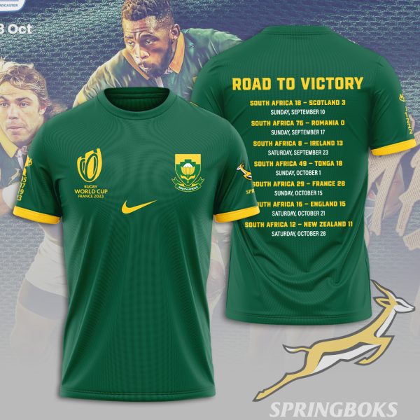 South Africa National Rugby Union Team Springboks 3D Apparel - TANTN 2969