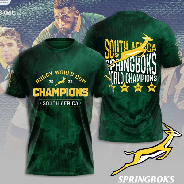 South Africa National Rugby Union Team Springboks 3D Apparel - TANTN 2966
