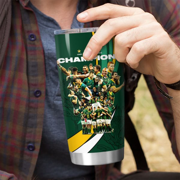 Personalized South Africa National Rugby Union Team Springboks Tumbler Cup - VANDH 1461