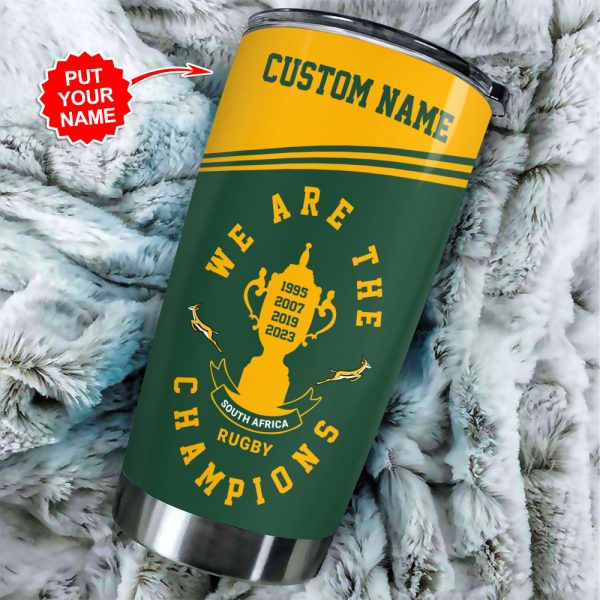 Personalized South Africa National Rugby Union Team Springboks Tumbler Cup - VANDH 1469