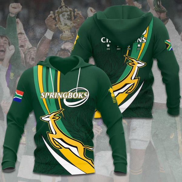 South Africa National Rugby Union Team Springboks 3D Apparel - VANDH 1465