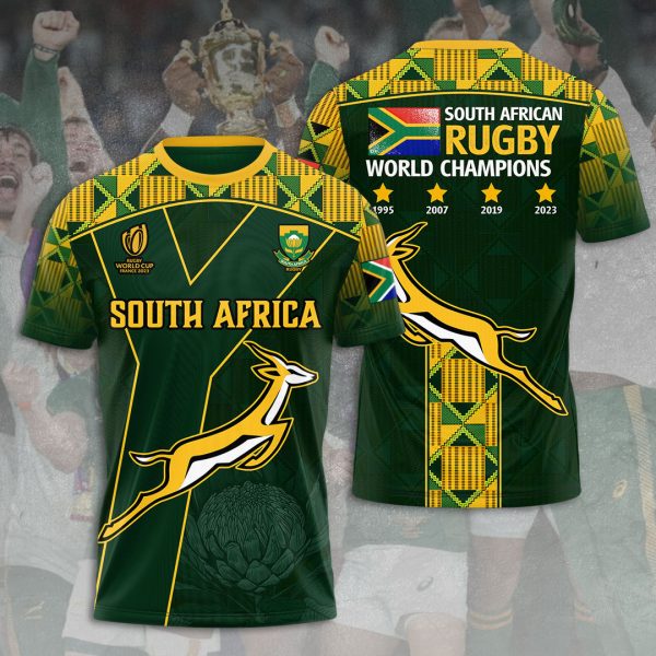 South Africa National Rugby Union Team Springboks 3D Apparel - VANDH 1466