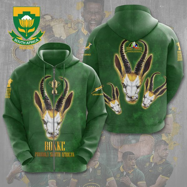 South Africa National Rugby Union Team Springboks 3D Apparel - VANDH 1478