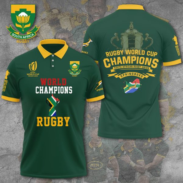 South Africa National Rugby Union Team Springboks 3D Polo Shirt - VANDH 1493